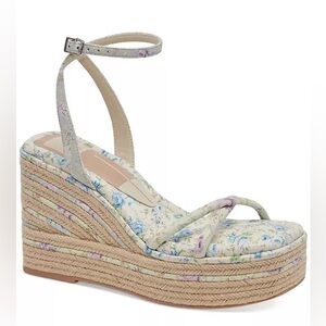 Dolce Vita Elvia Ankle Strap Espadrille Platform Wedge Sandals